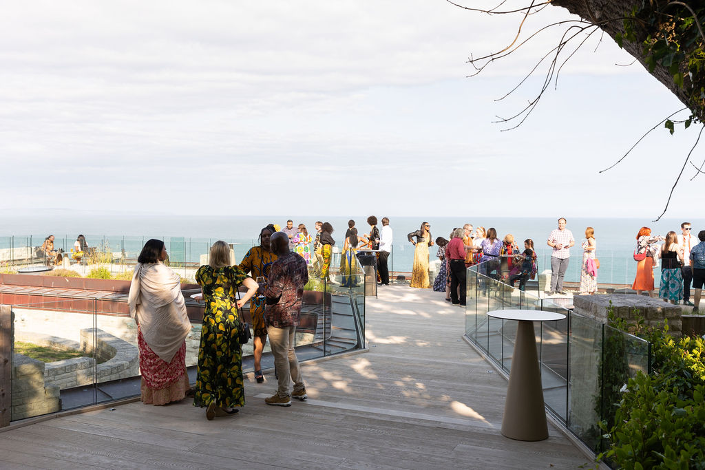 Pennsylvania Castle Estate clifftop wedding ceremony